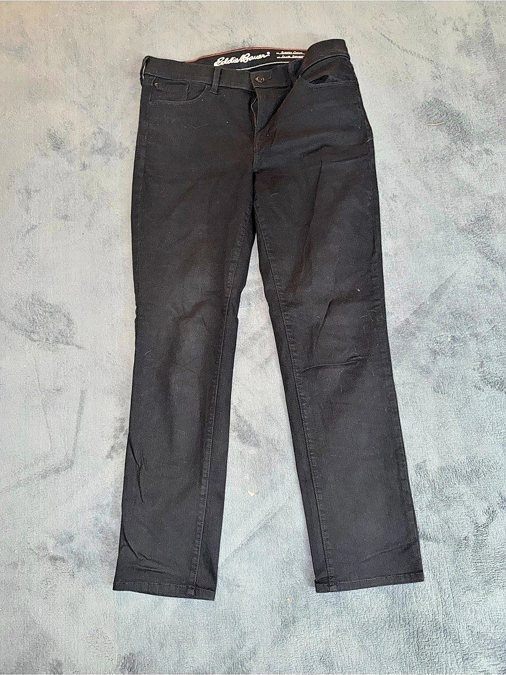 Eddie Bauer Slim Straight Black Jeans Size 12